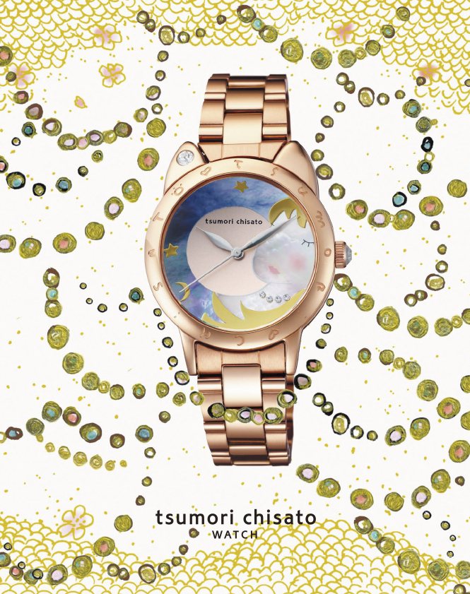 【電池交換済】TSUMORI CHISATO 腕時計 ドリーミーガール ブラック